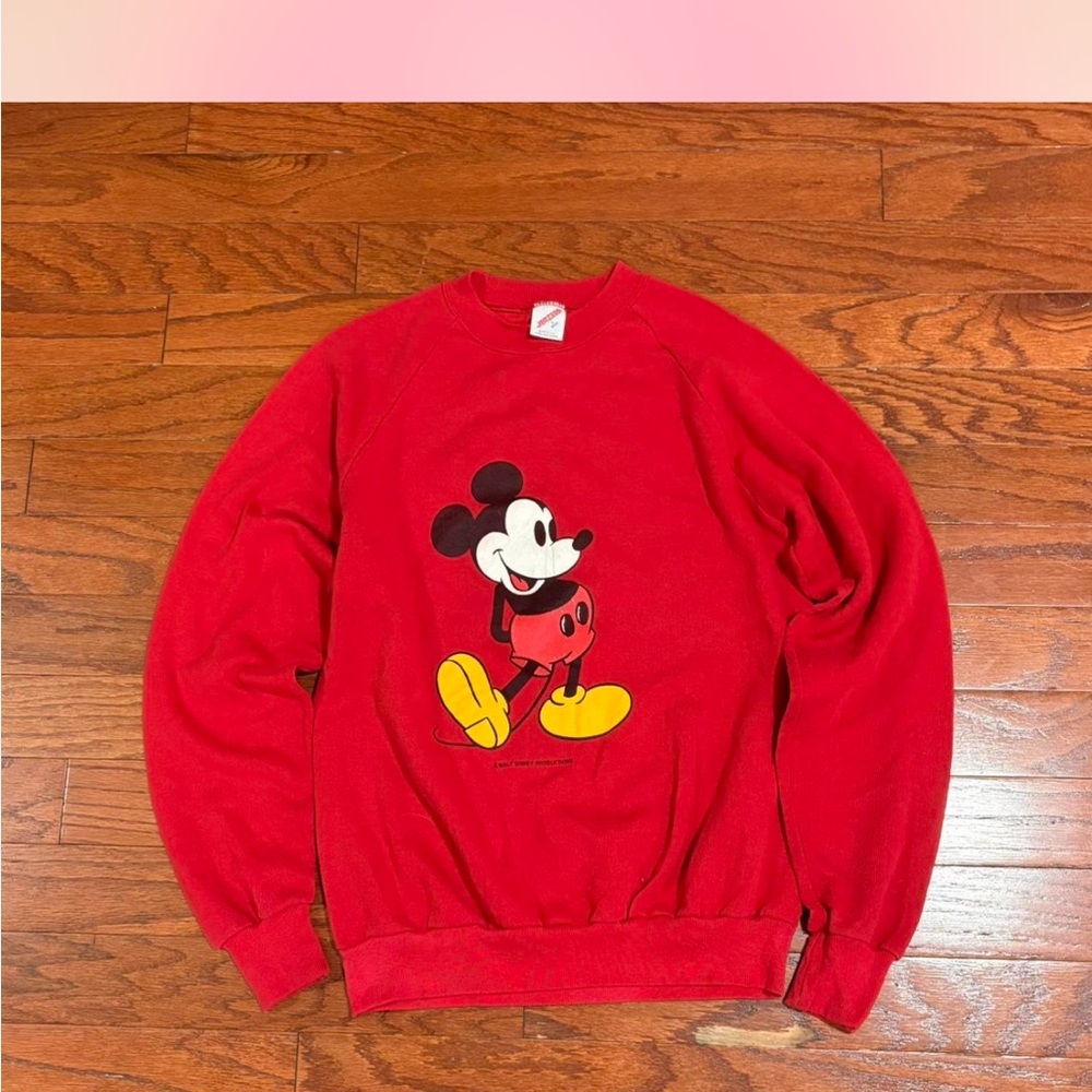Jerzees Vintage Red Men's Crewneck Sweatshirt. Large.